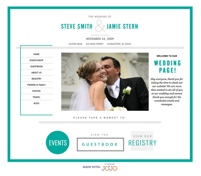 Fantastic Wedding Websites A Good Wedding Website Creator The