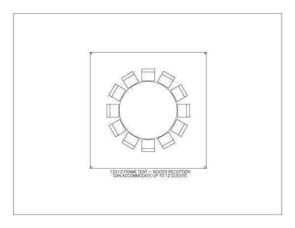 Weighted 12' X 12' Frame Tent-white-without Walls - Image 2