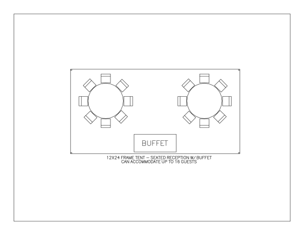 12' X 24' Frame Tent - Without Walls - Image 2