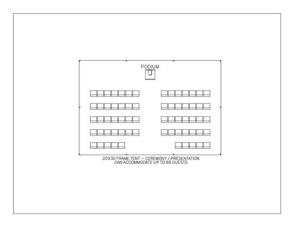 Weighted 20 X 30 Frame Tent-white-without Walls