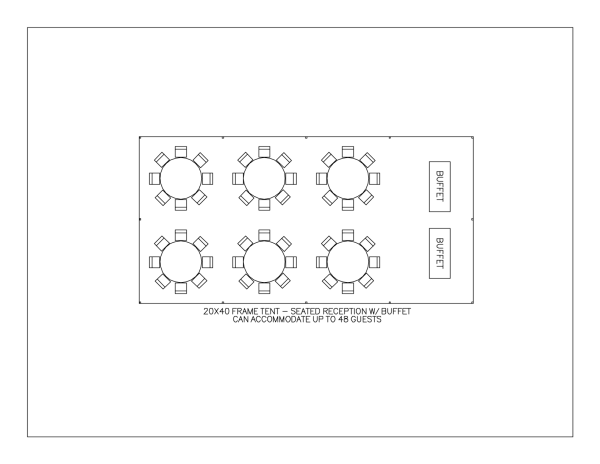 20' X 40' Snow Rated Navi-Trac Frame Tent - With Walls - Image 2