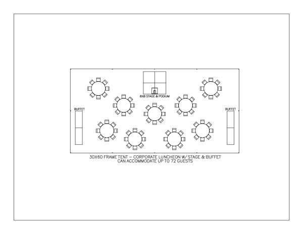 30' X 60' Navi-Trac Frame Tent - With Walls