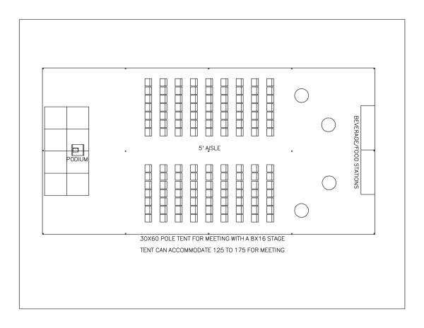 30' X 60' Navi-Trac Frame Tent - With Walls - Image 3