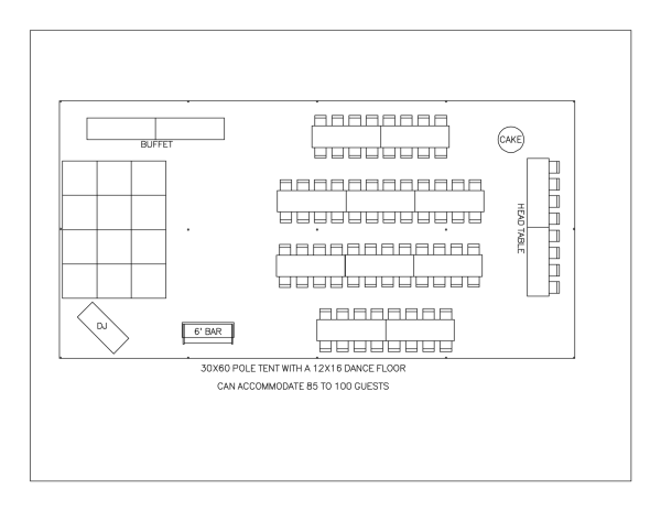 30' X 60' Navi-Trac Frame Tent - With Walls - Image 2