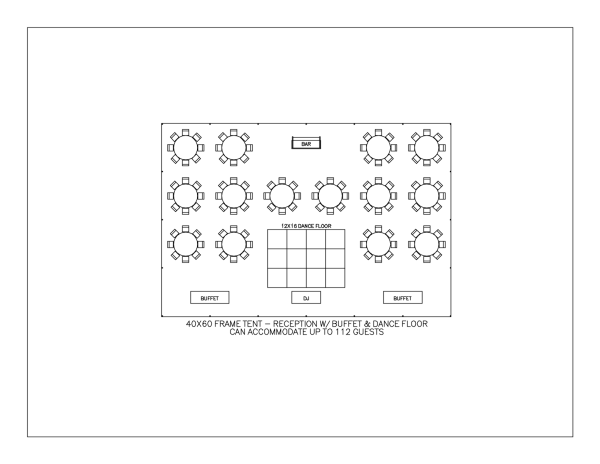 40' X 60' Navi-Trac Frame Tent - Without Walls - Image 4