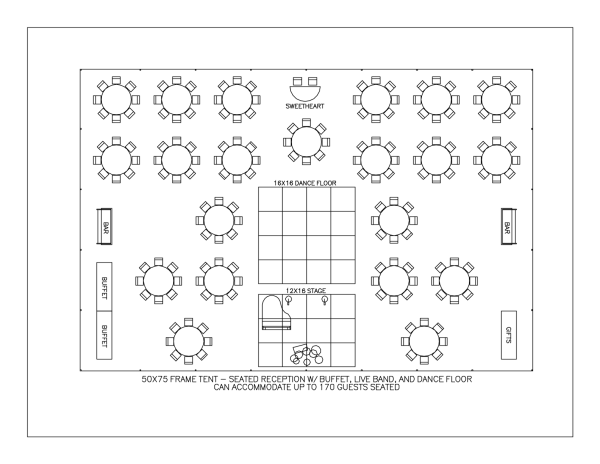 50' X 75' Navi-trac Frame Tent-ge-without Walls - Image 2