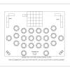 60' X 80' Pole Tent-white B/o-8' Tall-with Walls