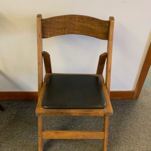Walnut Garden Chairs-Black Seat